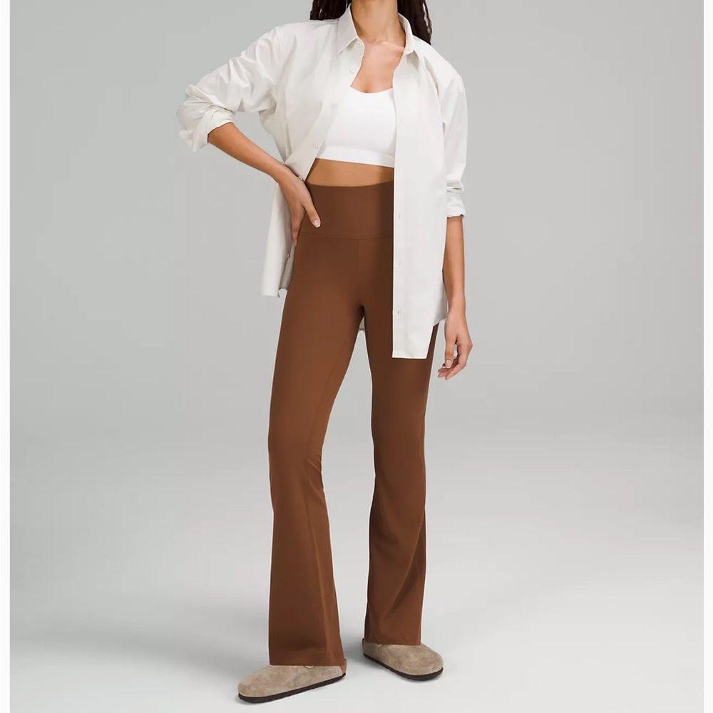 Lululemon flared legging yoga pant - toasted brown